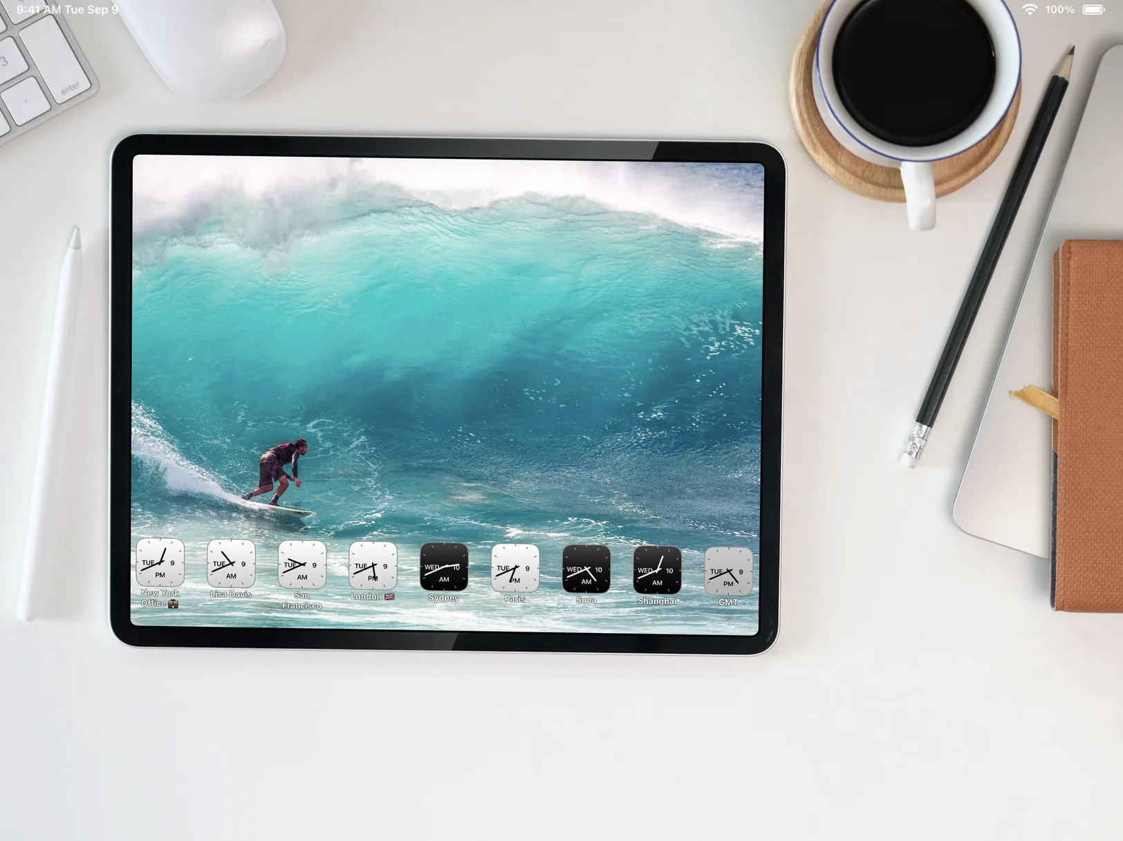 Photo World Clock - Use it on your desk
